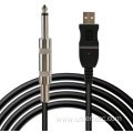mono to USB chip bass noise reduction cable